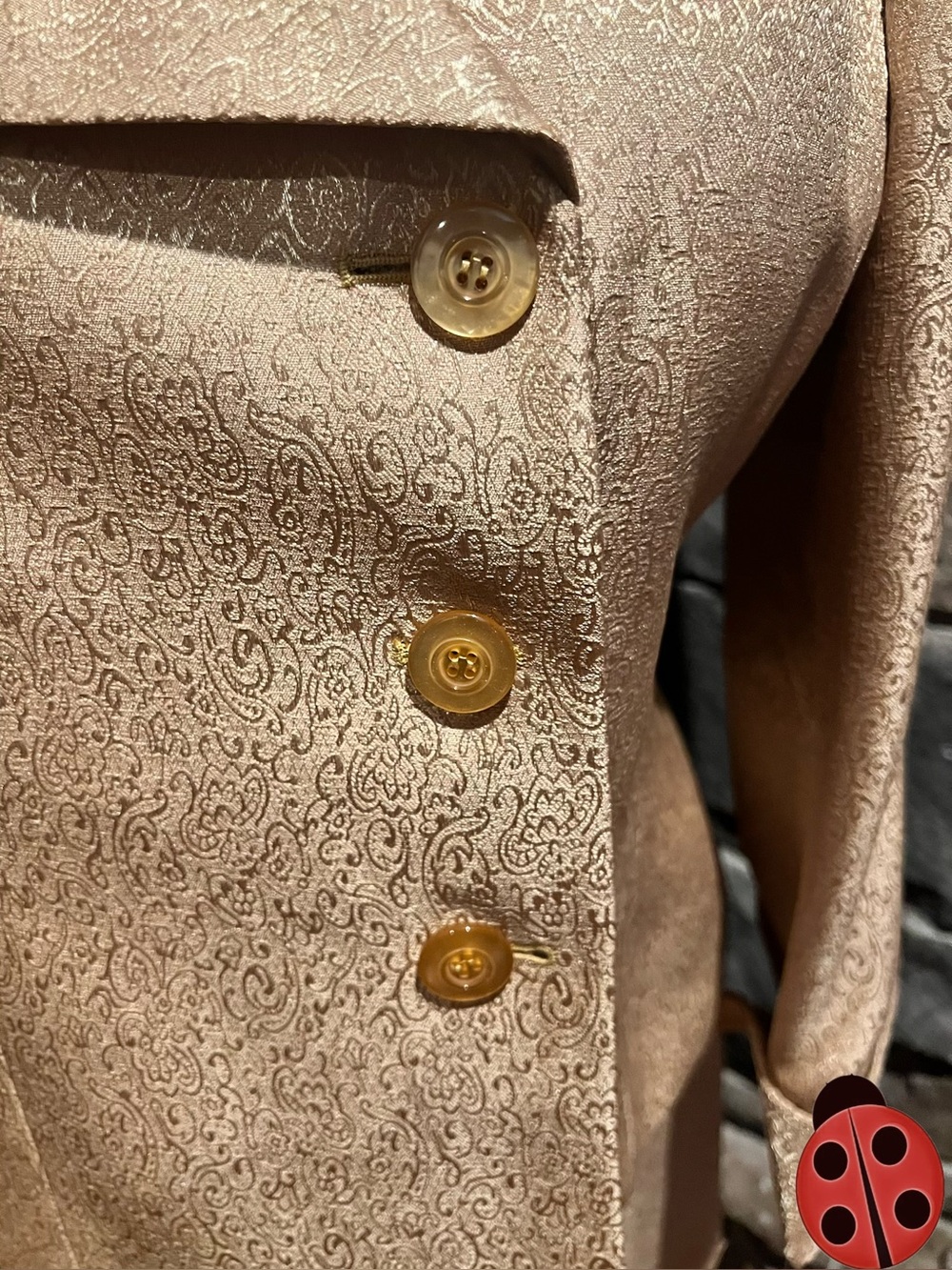 Le Suit Women's Golden Champagne-Tone Two-Piece Pencil Skirt Suit Size 12 - Picture 4 of 8